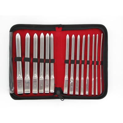 Kiotos Steel Single End Dilator Set 14pcs