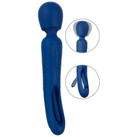 Sweet Smile 2in1 Wand with Flicking Tongue Blue