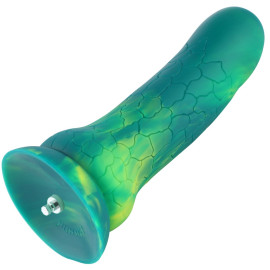 HiSmith HSA118 Crack Wax Gourd Silicone Dildo KlicLok 9.5" Green