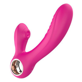 Paloqueth Pedro Softer Tip Sucking & Heating Dual Vibrator Pink
