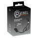 Rebel Triple Ball/Cock Ring with Anal Beads Black