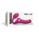 strap-on-me Multi Orgasm Strap-On Vibrator with Licking Stimulator Pink M