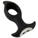 Anos RC Butt Plug with a Hole Black