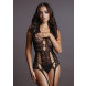 Le Désir Lace Suspender Bodystocking Black