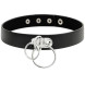 Coquette Hand Crafted Choker Double Ring 229293 Black