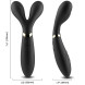 Armony Y-Wand Massager & Vibrator Double Head Black