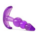 SuperLove Triple Bead Anal Plug Purple